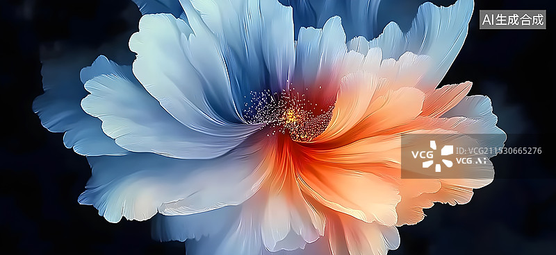 【AI数字艺术】炫彩片花篇章科技标题标志定版上午企业标题章节企业蓝色片头模版背景图片素材