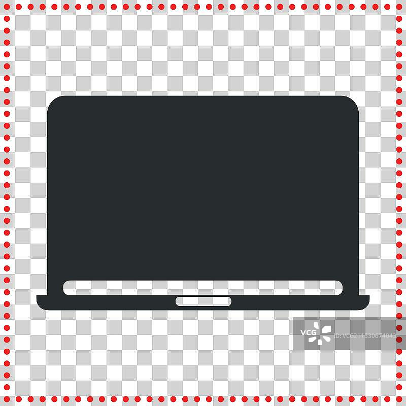 用于创新科技项目的笔记本电脑轮廓图片素材