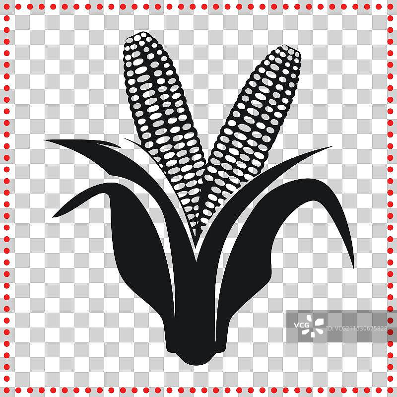 多功能玉米剪影用于农业和图片素材