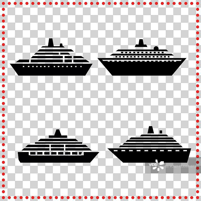 优雅的邮轮设计，适合目的地图片素材