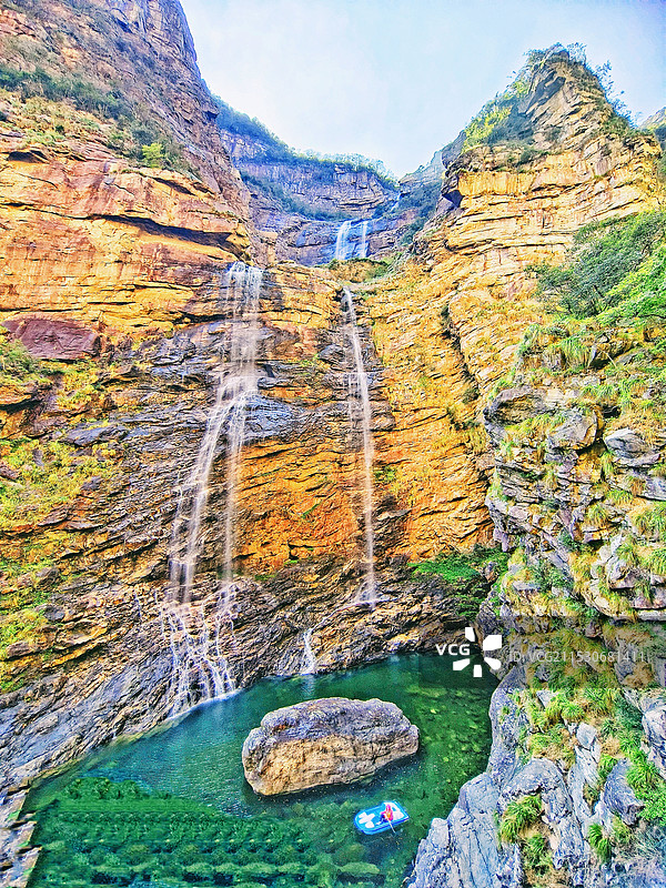 庐山一三叠泉图片素材