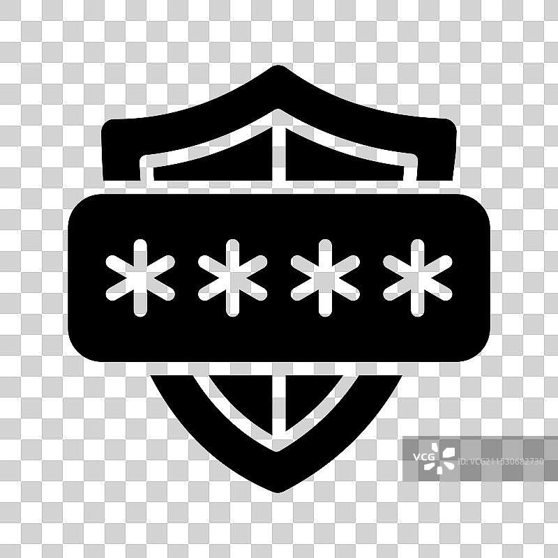 带密码的盾牌网络安全概念图片素材