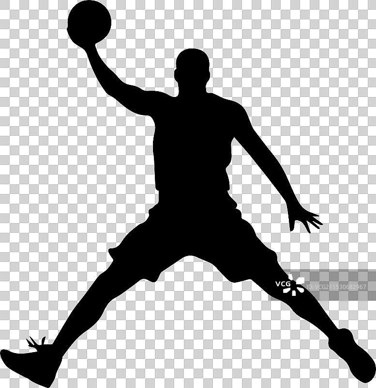 一名NBA球员手持篮球的图像图片素材