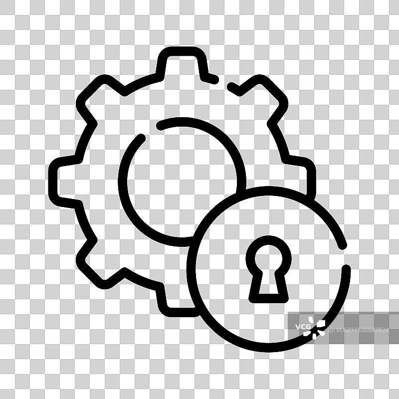 可编辑的安全图标，随时可用图片素材