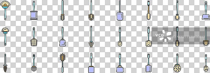 马桶刷清洁套装图片素材