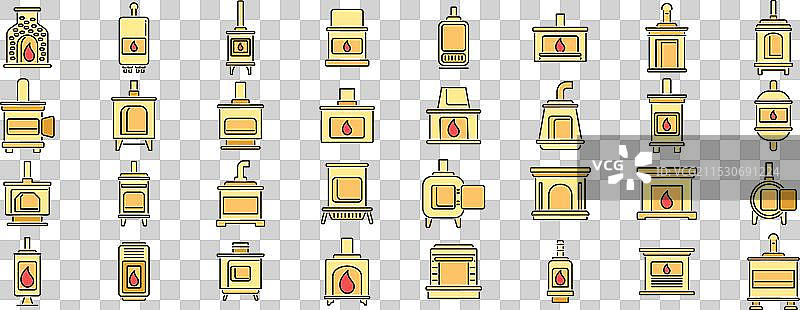 不同风格的木炭炉图片素材