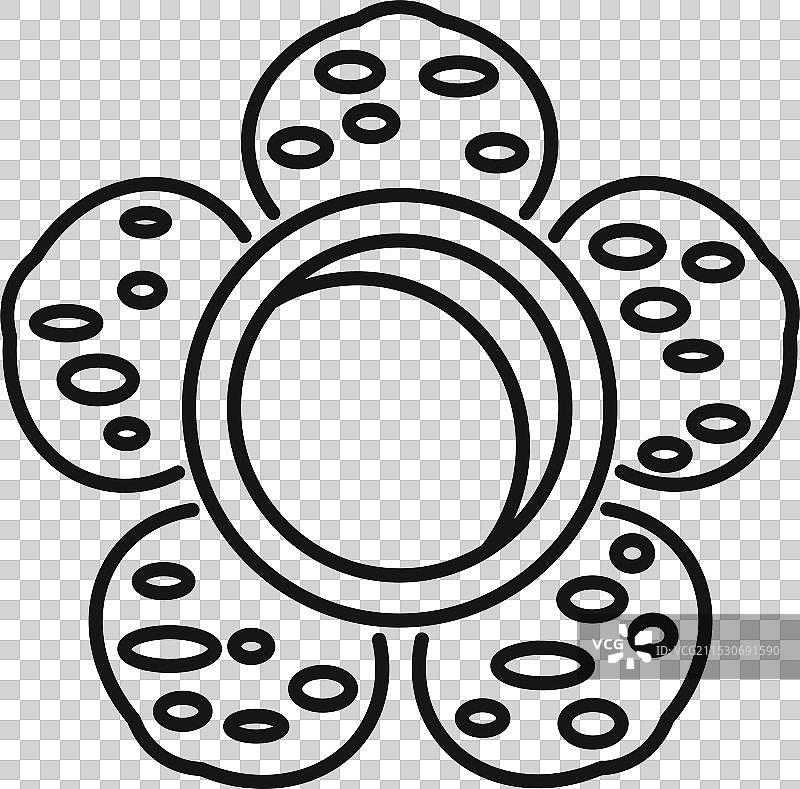 野生丛林中生长的大王花图标图片素材