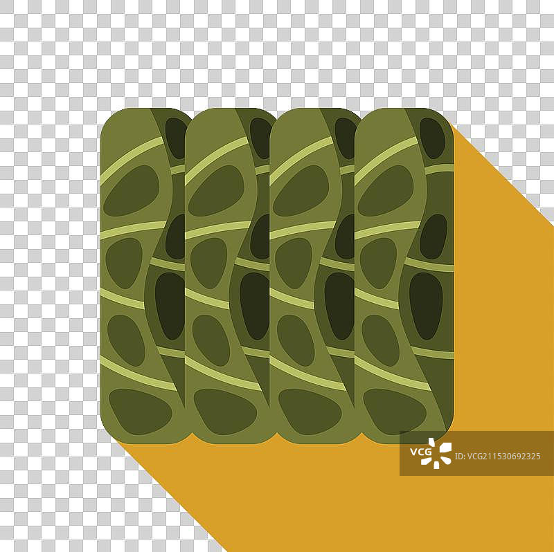 葡萄叶包饭小吃图标图片素材