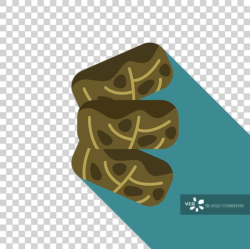 三只展示传统的葡萄叶包饭图片素材