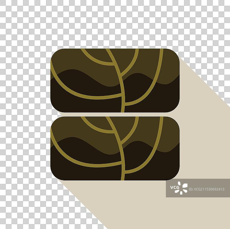 两个在白色背景上投下长影子的多尔马德斯图片素材