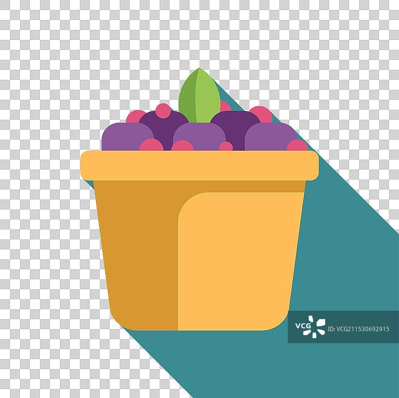 装有新鲜采摘物的塑料容器图片素材