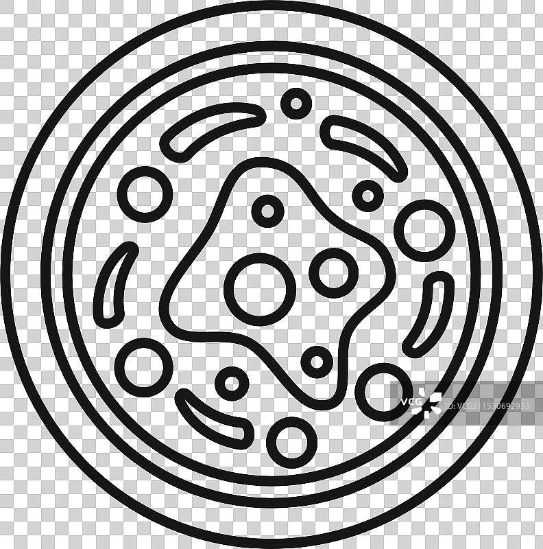 培养皿内生长着细菌菌落图片素材