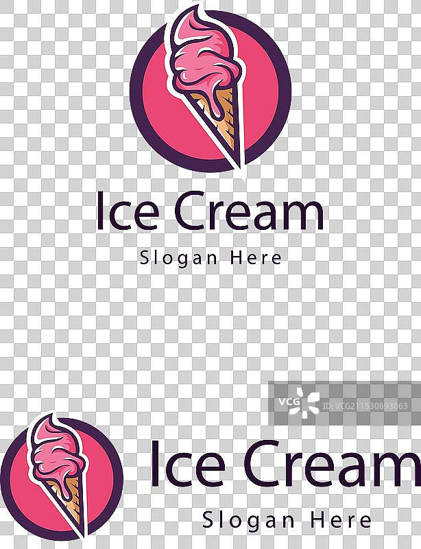 冰淇淋店标志设计图片素材