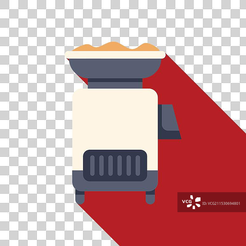 电动谷物研磨机粉碎小麦制成面粉图片素材