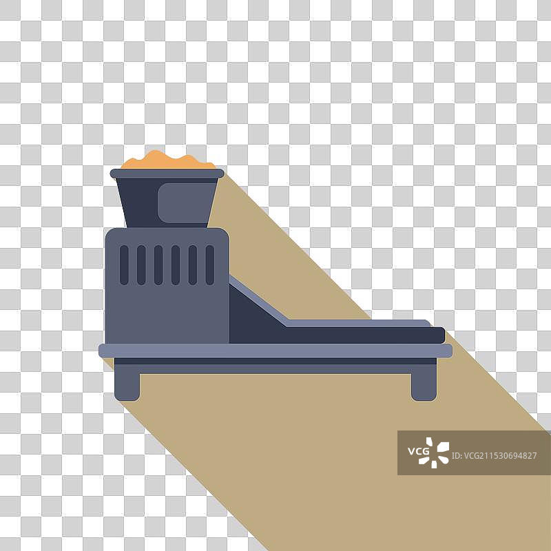 煤炭加工厂的输送带运输原料图片素材