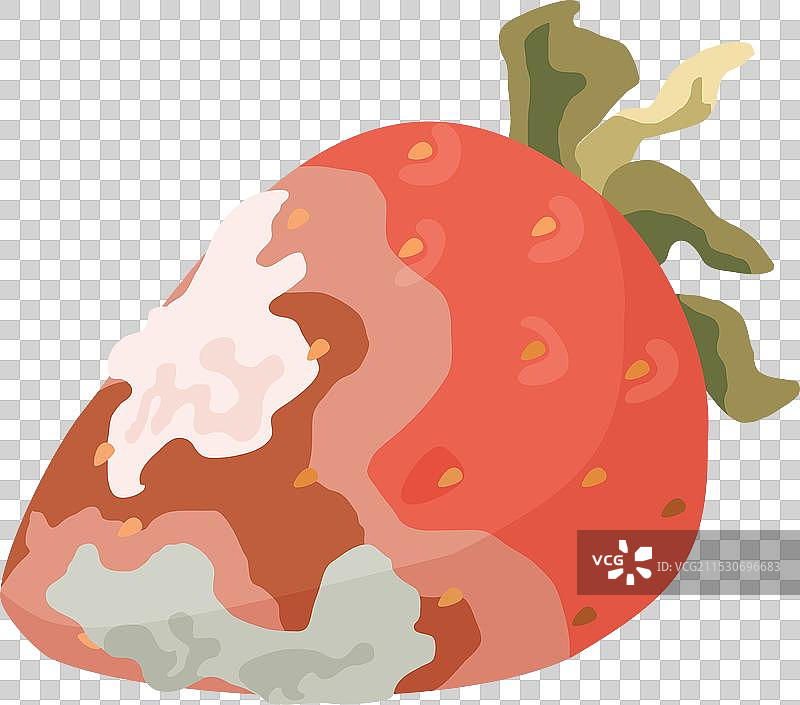 变质的草莓水果图片素材