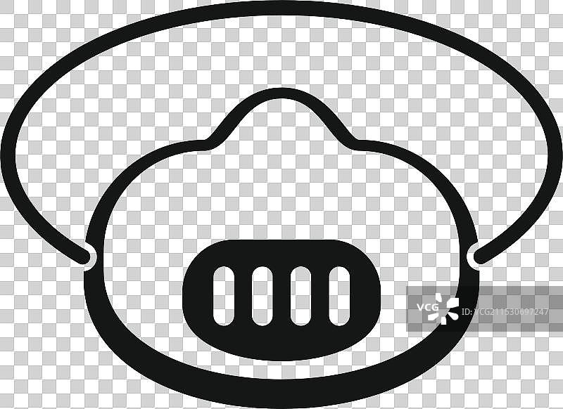 医疗呼吸防护口罩图片素材