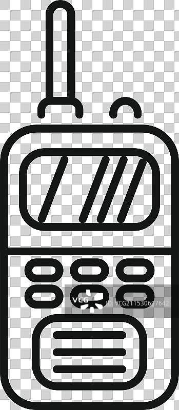 便携式无线电收发器设备图片素材