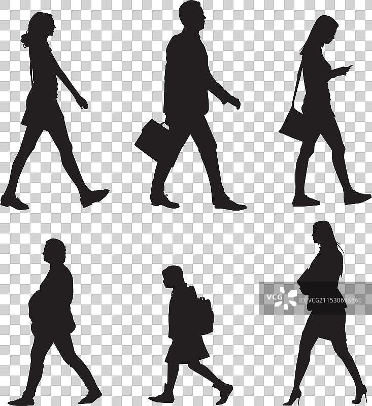 行走的人们图片素材