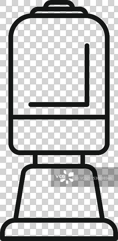 电热水器锅炉图标轮廓风格图片素材