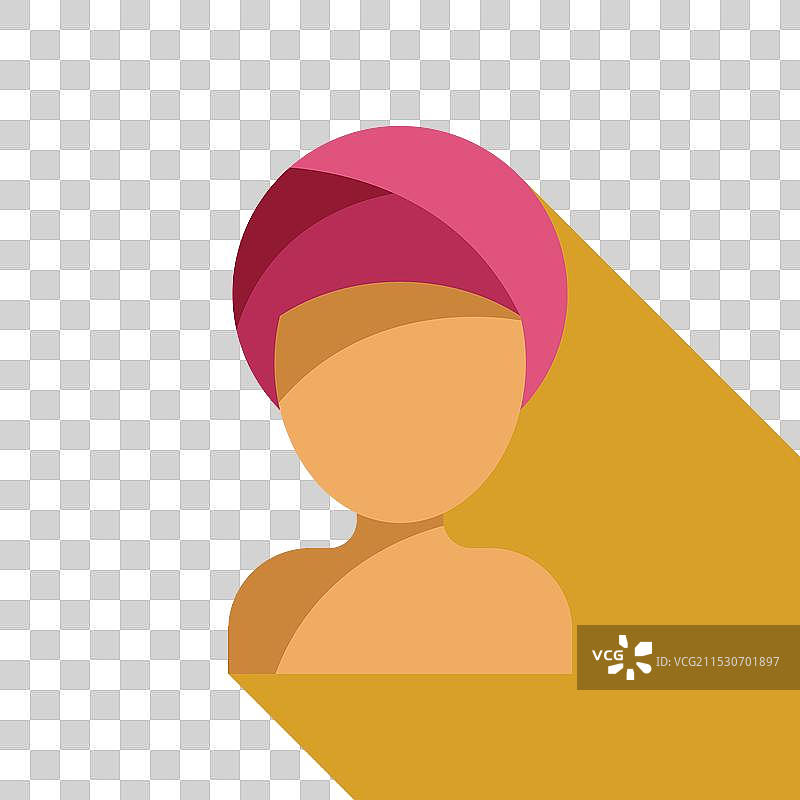 沐浴或水疗后穿着粉色毛巾的女性图片素材