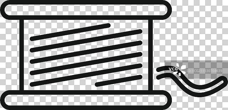 钓鱼线卷图标，满足您的钓鱼需求图片素材