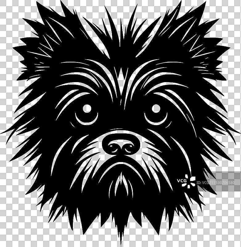 阿芬平犬 - 极简风格的平面logo图片素材