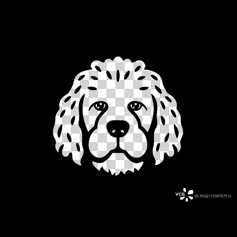 比熊犬 - 极简和简单的轮廓图片素材