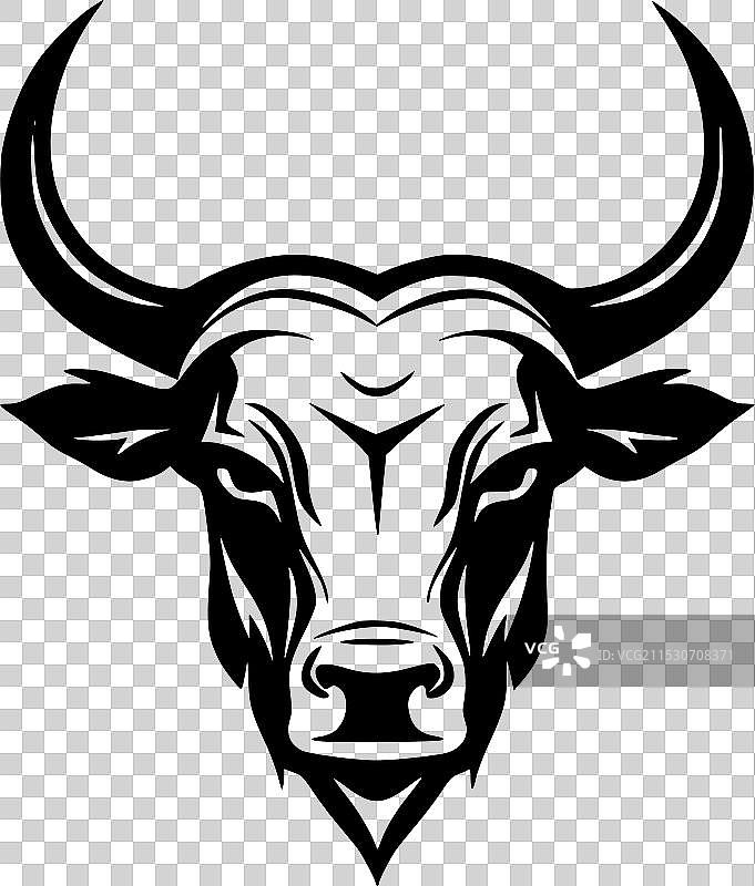 牛 - 极简和简单的轮廓图片素材