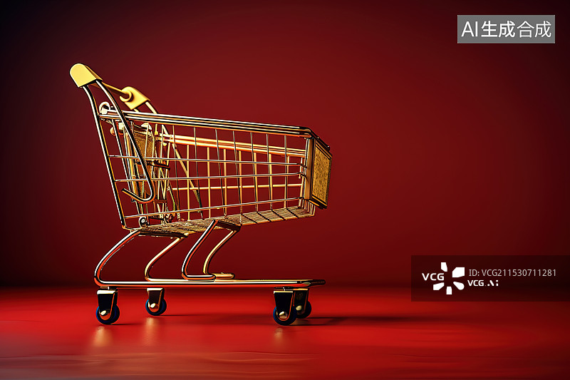 【AI数字艺术】购物车图片素材