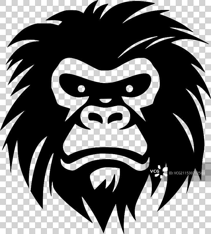 大猩猩 - 高质量标志 - 适合T恤使用图片素材