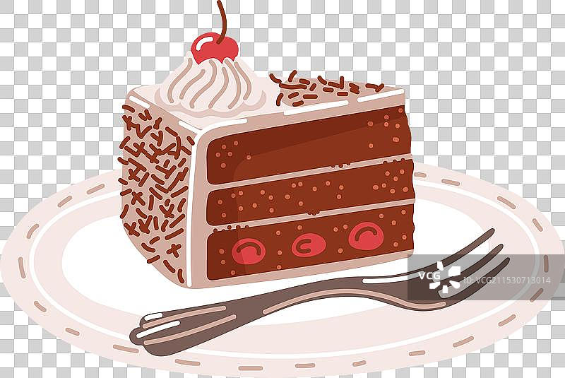 黑森林蛋糕，来自德国的甜点。图片素材