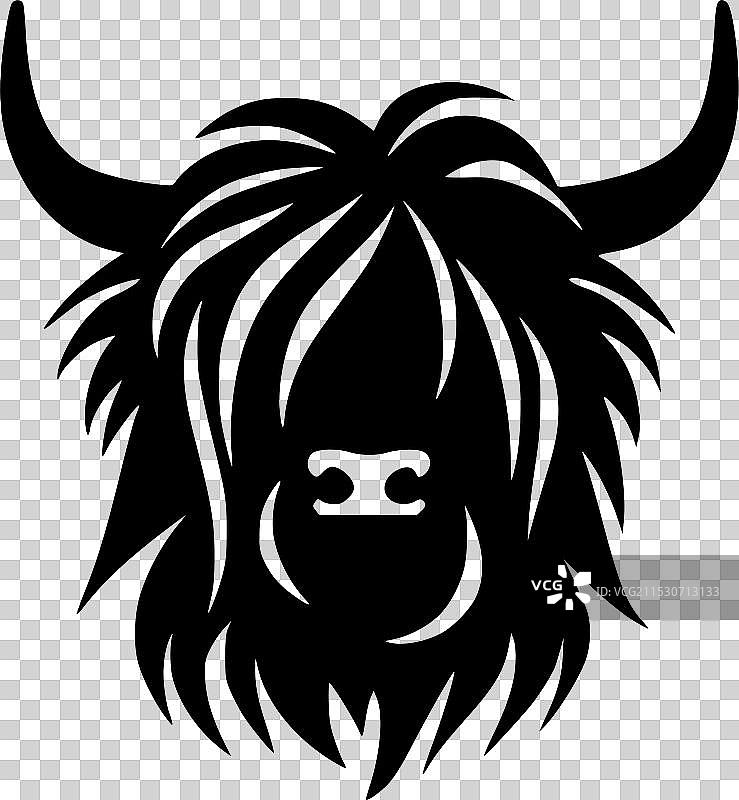 高地牛 - 黑白色图片素材