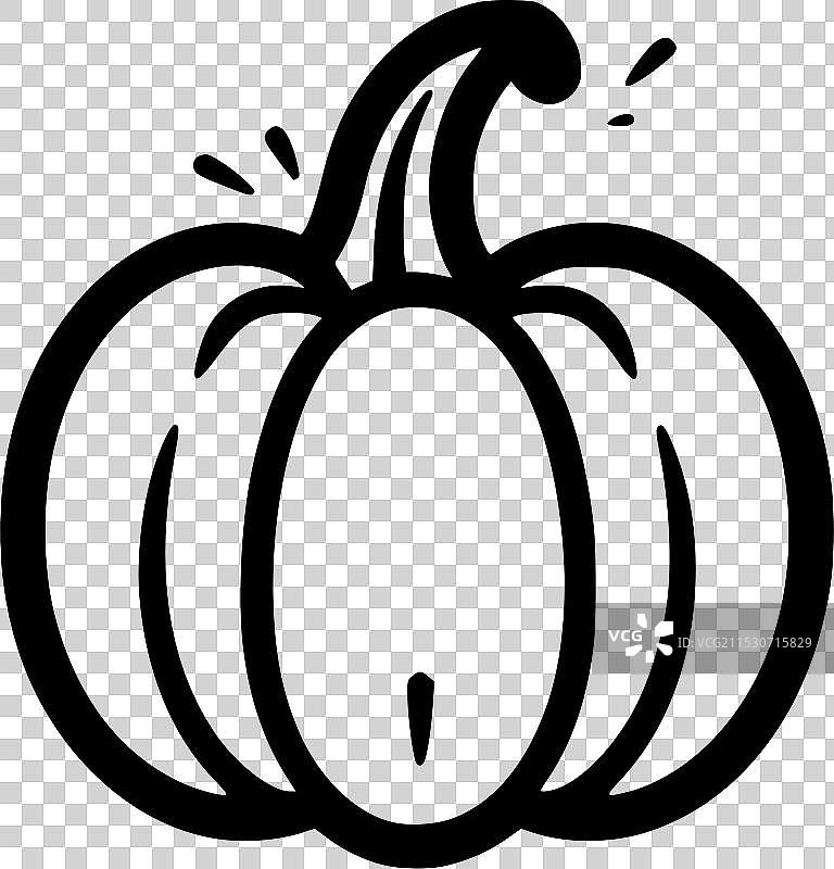 南瓜 - 高质量标志 - 适合T恤使用图片素材