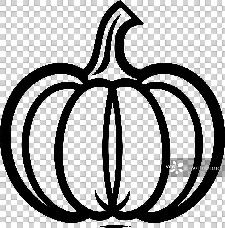 南瓜 - 高质量标志 - 适合T恤使用图片素材