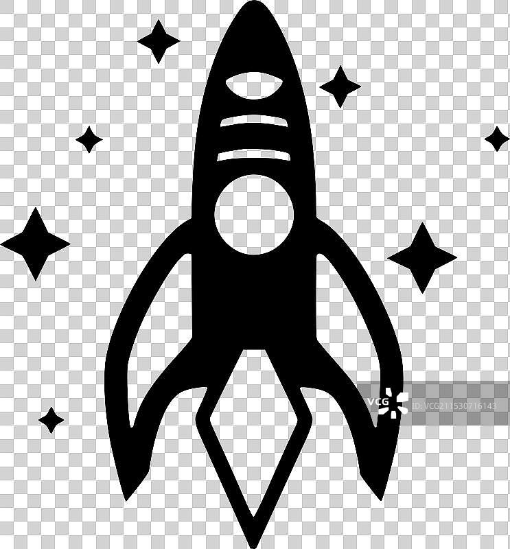 火箭 - 高质量标志 - 适合T恤使用图片素材