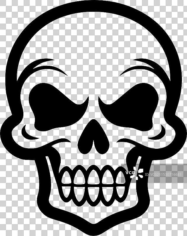 骷髅 - 极简和简单的轮廓图片素材