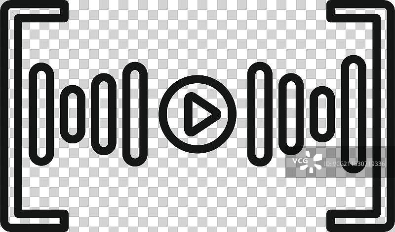 播放按钮图标显示的音轨正在播放图片素材