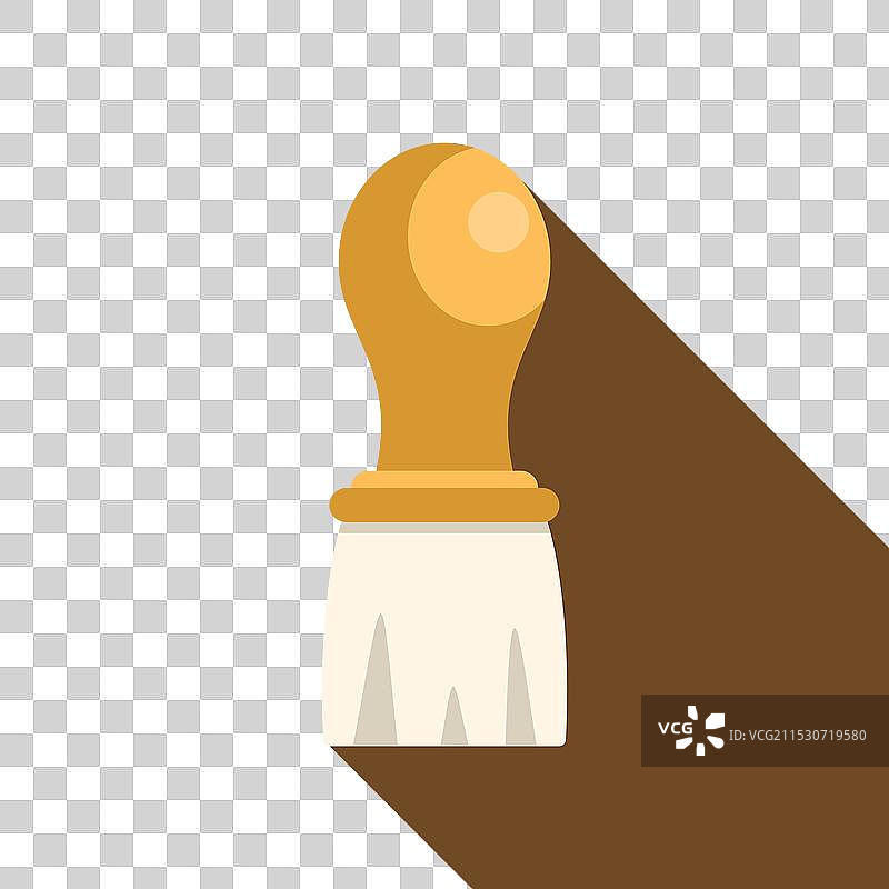 剃须刷在棕色背景上投下长长的阴影图片素材