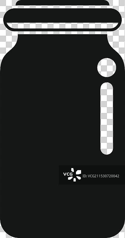 密封玻璃罐带盖用于罐装和保存图片素材