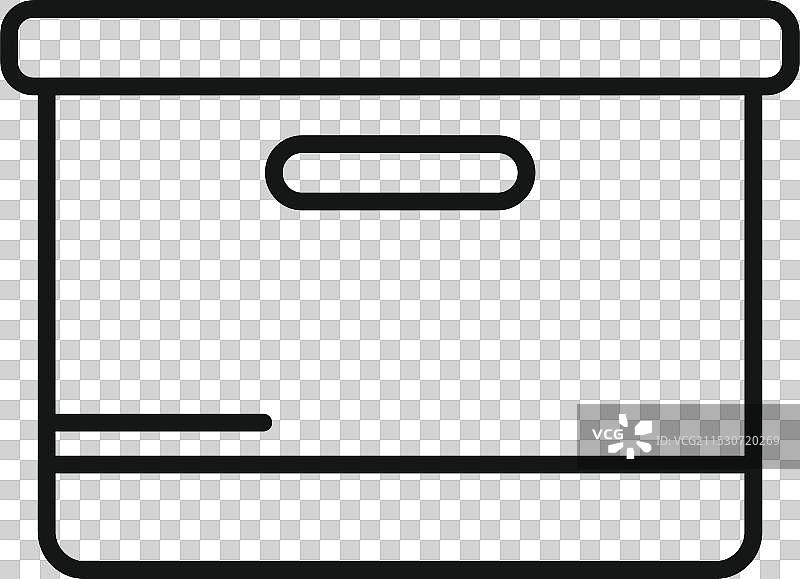 带手柄的档案盒用于存储文件图片素材