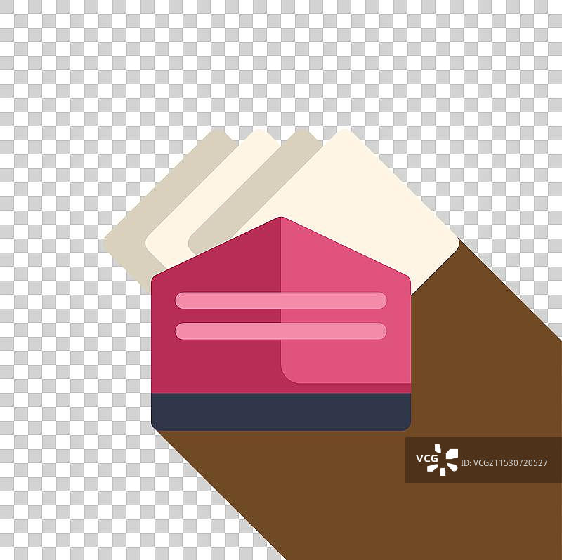 粉色餐巾纸分配器，里面装满了纸餐巾。图片素材