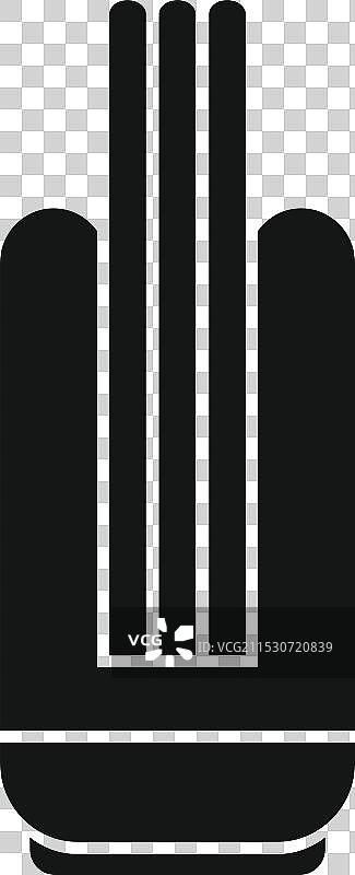 节能灯泡发出明亮的光芒图片素材