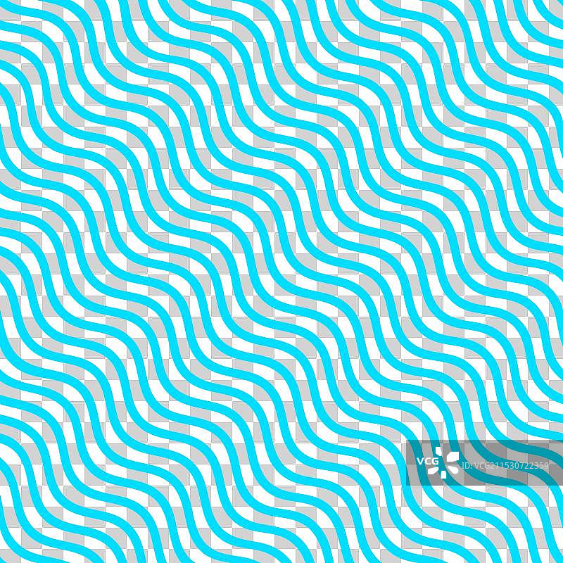 黑色线条在白色背景上的波浪无缝纹理图片素材