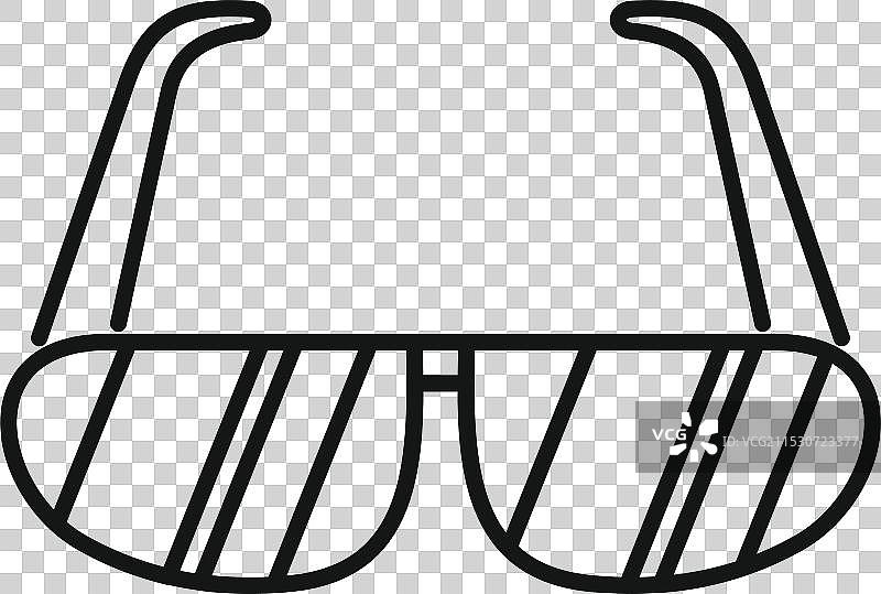 保护性眼镜，塑料框架保护眼睛图片素材