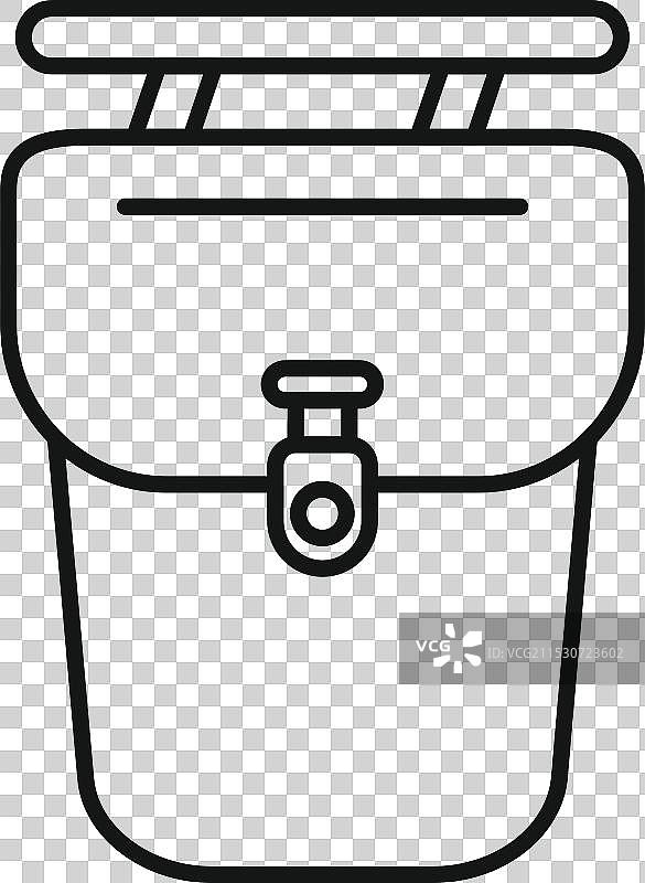 简约风格的邮箱图标，旗帜竖起图片素材