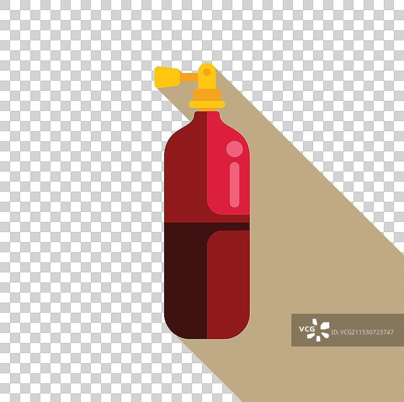 红色香水瓶喷洒出长长的香气图片素材