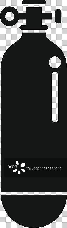 氧气瓶图标，代表潜水活动图片素材