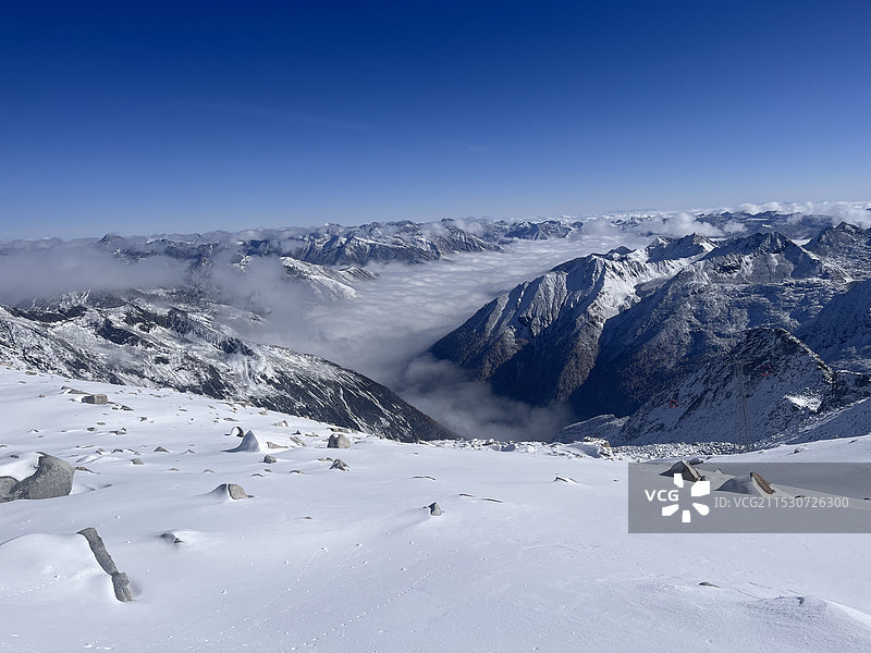 达古冰川图片素材