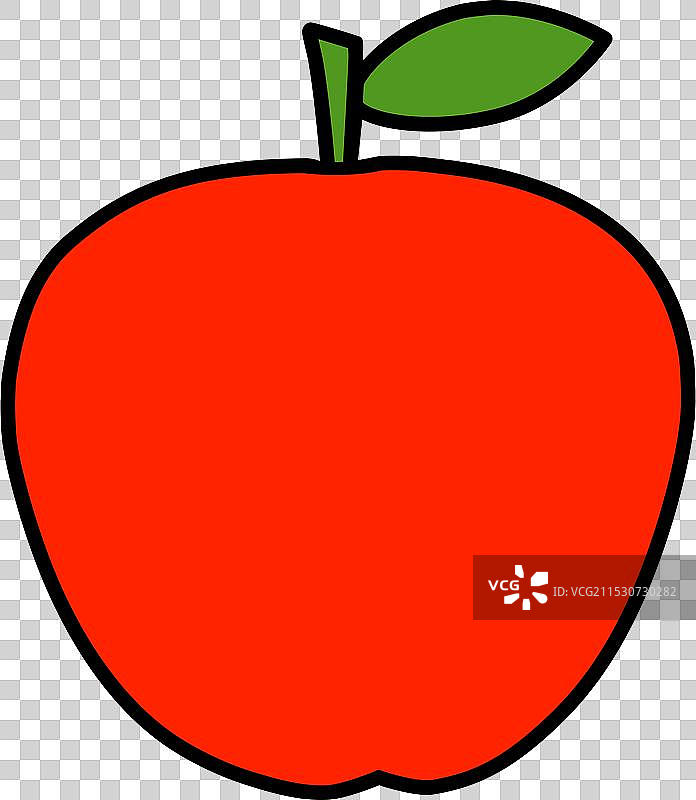 红色苹果孤立在白色背景上图片素材